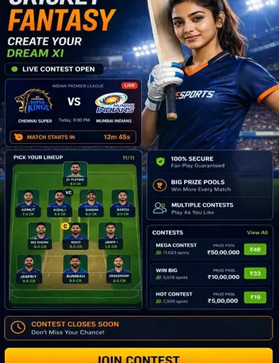 Hero11 (hero11) fantasy cricket & matchday visual 3